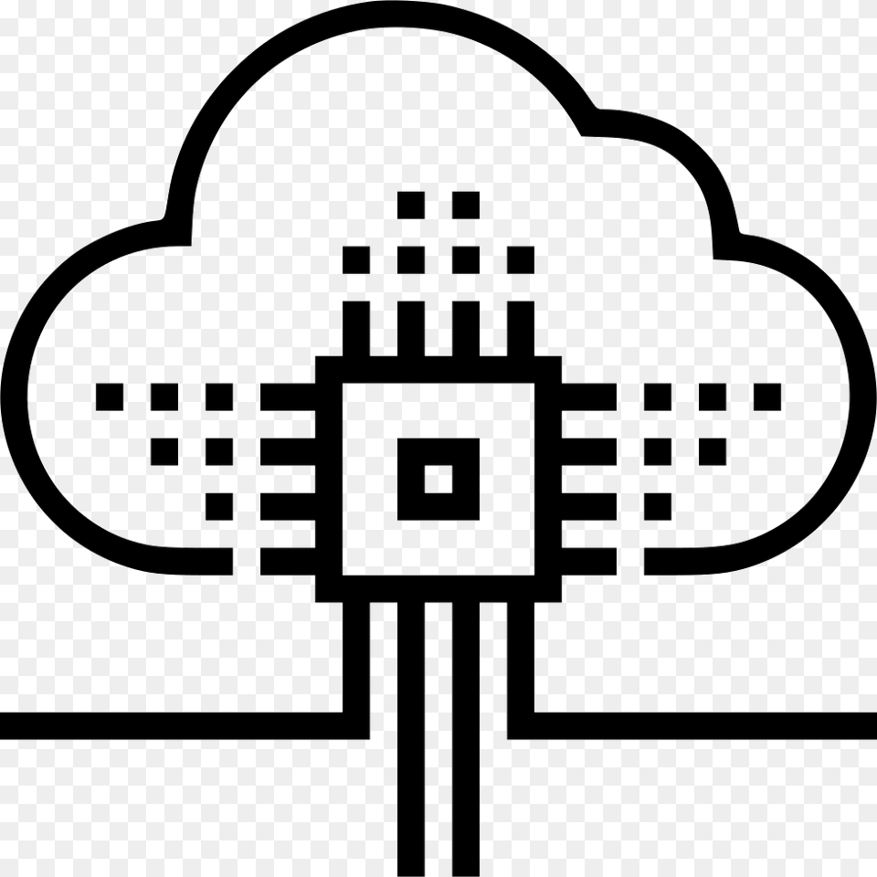 Architecture Icon Internet Of Things Icon, Stencil Free Png Download