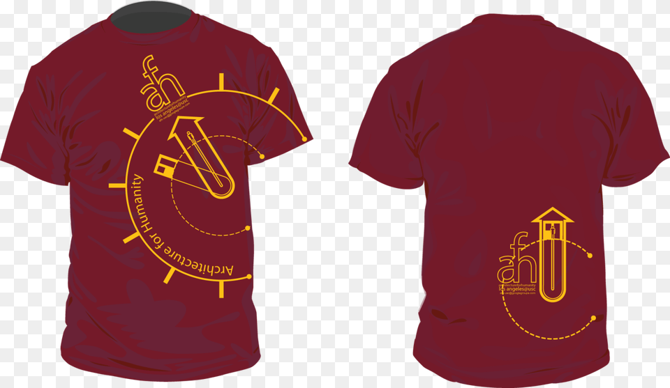 Architecture T Shirt Design Download Tee Shirt Course En Cours, Clothing, T-shirt, Maroon Png