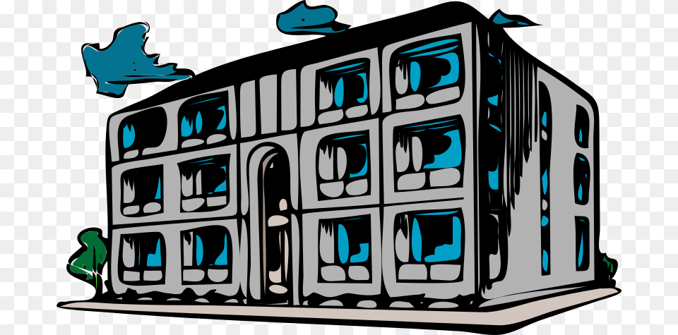 Architetto Condominio Run Down School Clipart, Electronics, Hardware, Computer Hardware, Art Free Transparent Png