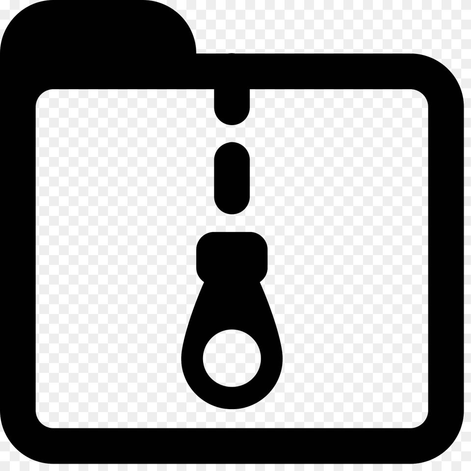 Archive Folder Icon, Gray Png