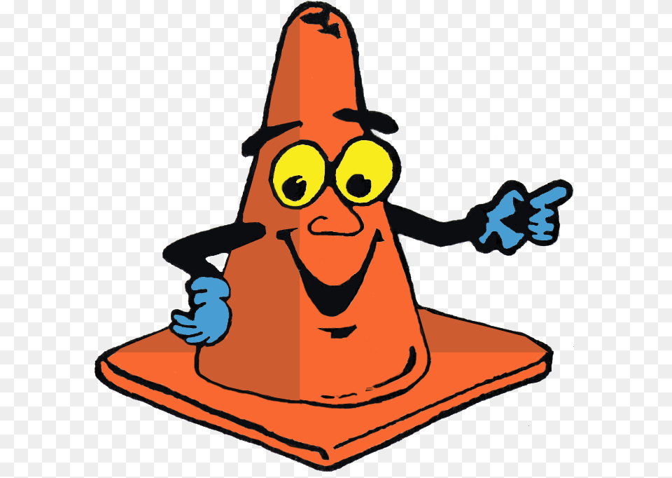 Archived Arden Road Closed Between South Gulph Road Cartoon Traffic Cone, Person, Face, Head Free Png Download