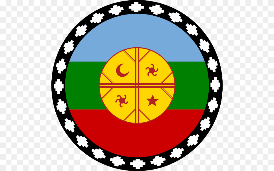 Archivos De Banderas Mapuches En Y Svg Mapuche Sticker, Disk Free Png Download