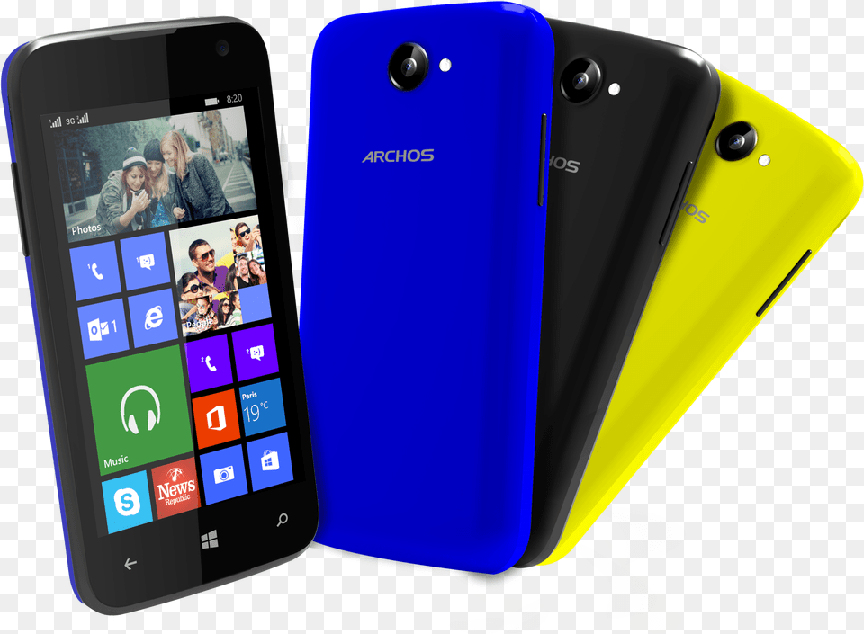 Archos Windows Phones Cesium Archos 40 Cesium, Electronics, Mobile Phone, Phone, Face Free Png Download