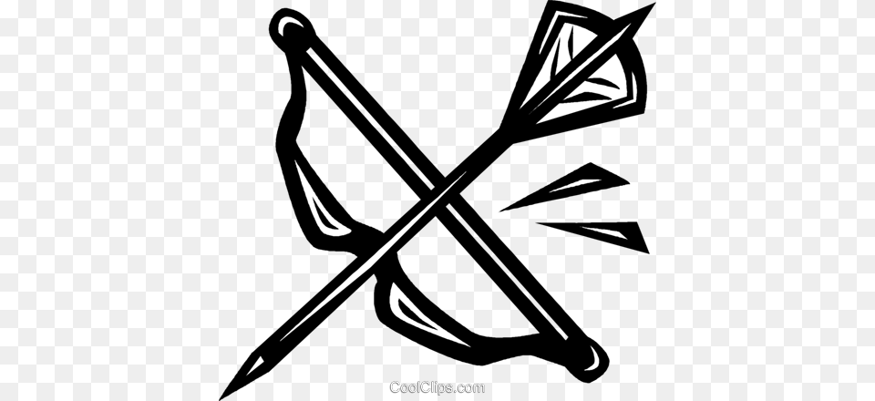 Arco E Flecha Native American Bow And Arrow Drawing, Weapon, Blade, Dagger, Knife Free Png Download