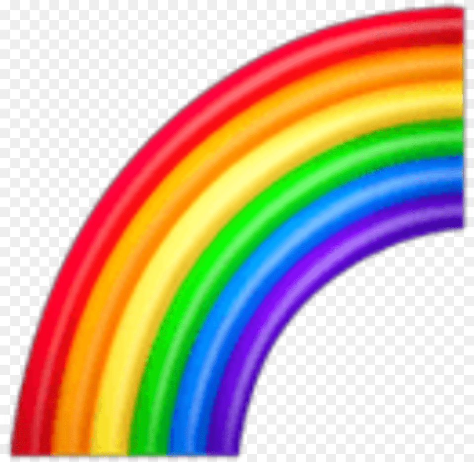 Arcoiris Reinbow Emoji Emojis Emojisrickers Iphone Rainbow Emoji, Light, Neon Png Image