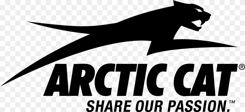Arctic Cat Logo Decal Sticker Motorcycle Logo Snow Arctic Cat Logo, Gray Free Transparent Png