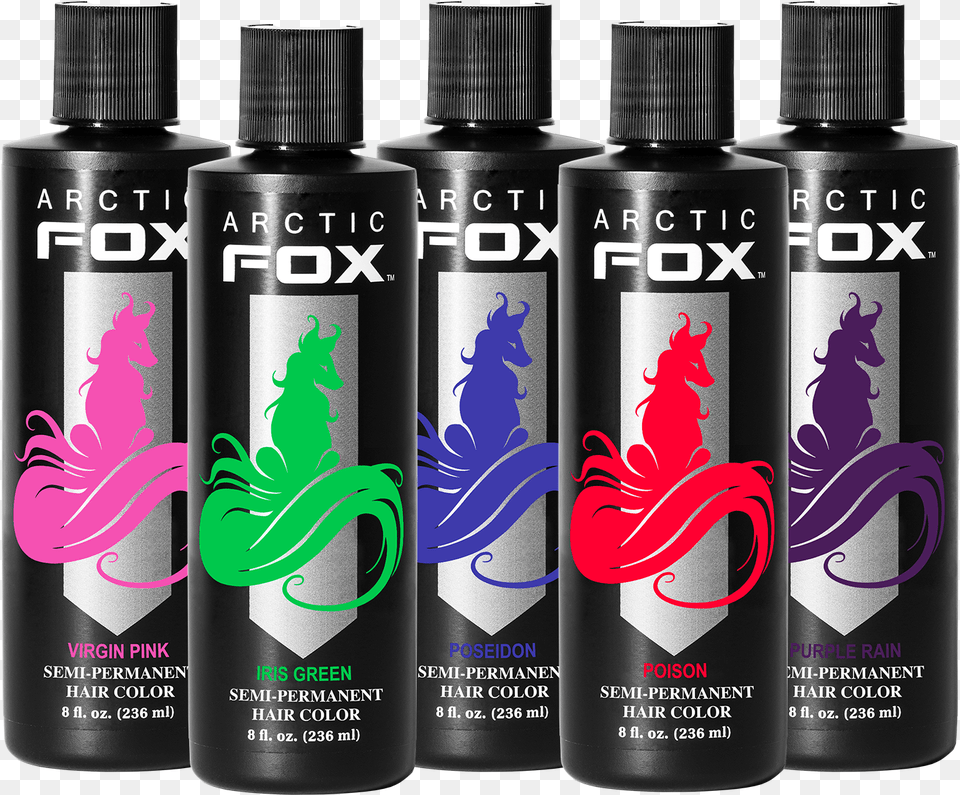 Arctic Fox Hair Dye Teal, Bottle, Cosmetics, Perfume, Herbal Png