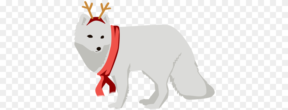 Arctic Fox Polar Flat Xmas Animal Figure, White Dog, Mammal, Canine, Dog Free Transparent Png