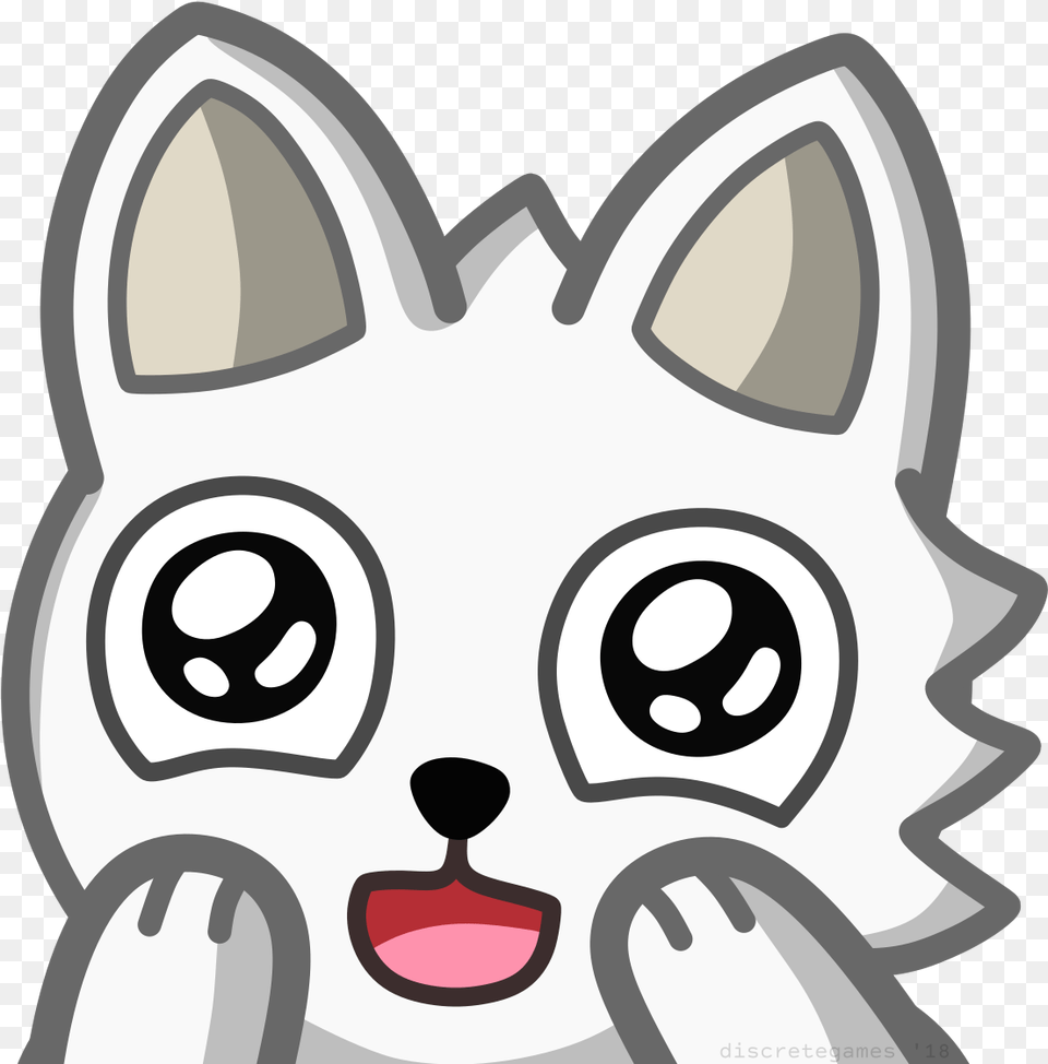 Arctic Fox Twitch Emote, Animal, Kangaroo, Mammal, Pet Free Png Download