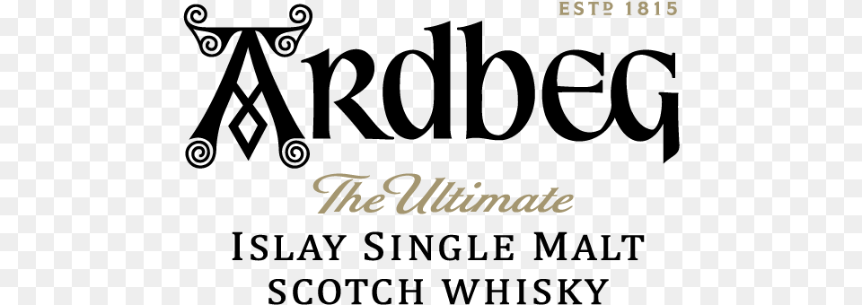 Ardbeg Logo Black, Text Png Image