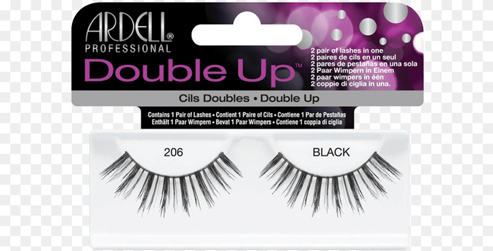 Ardell Double Up Lashes 203 Black, Text, Head, Person, Face Png Image