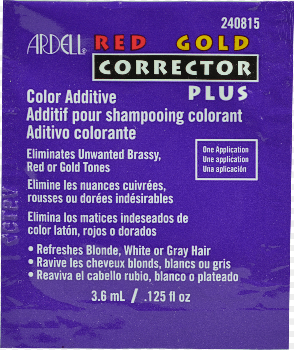 Ardell Red Gold Corrector Plus, Advertisement, Poster Free Transparent Png