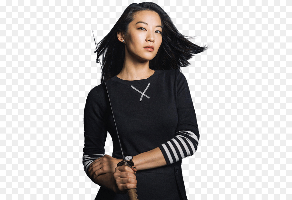 Arden Cho Teen Wolf, Woman, Adult, Weapon, Person Free Transparent Png