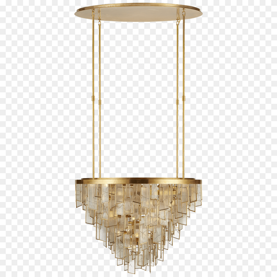 Ardent Large Waterfall Chandelier In Antique Bur Visual Comfort Kw5803abfrg Ardent Large Waterfall Chandelier, Lamp, Architecture, Building Free Transparent Png