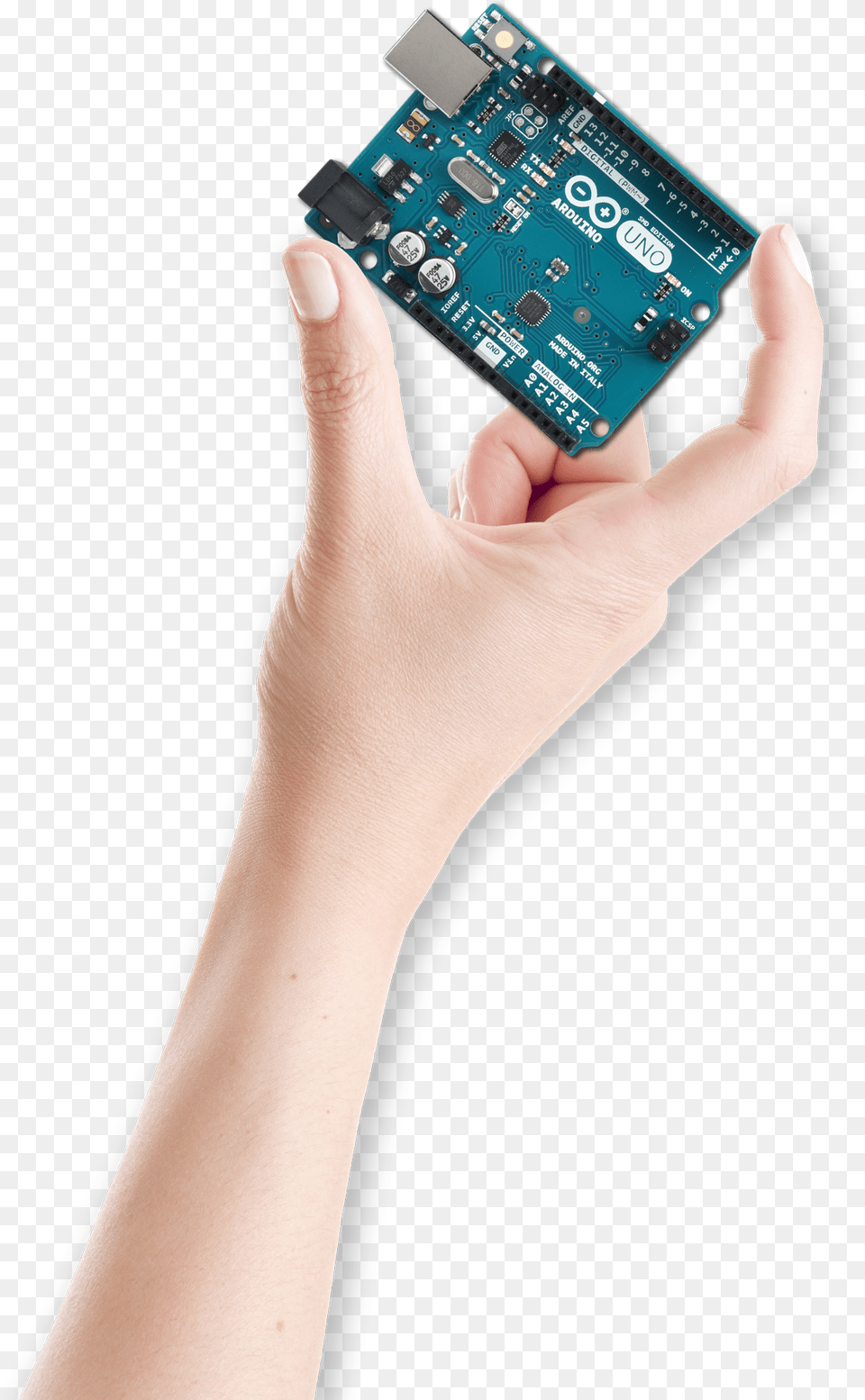 Arduino Uno In Hand, Hardware, Electronics, Person, Adult Free Transparent Png