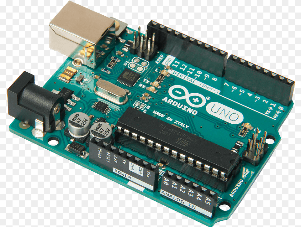 Arduino Uno R3 Images Arduino, Electronics, Hardware, Computer Hardware, Printed Circuit Board Free Png