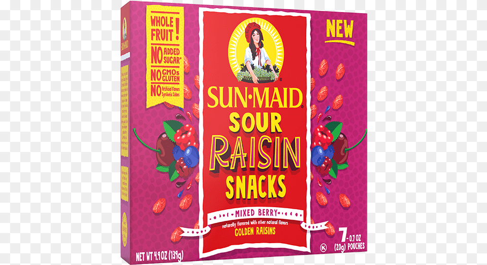 Are Raisins Healthy Sun Maid Raisin Girl, Advertisement, Food, Sweets, Poster Free Png Download
