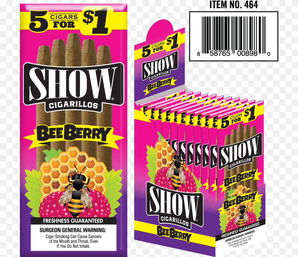 Are You 18 Or Older Show Cigarillos Bee Berry, Advertisement, Poster Free Png Download