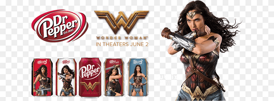 Are You Counting The Days Until The Release Of Wonder Wonder Woman Movie, Adult, Advertisement, Female, Person Free Png Download