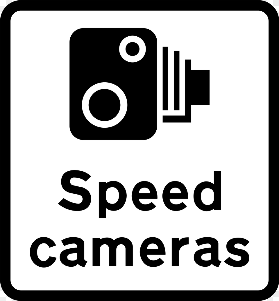 Area In Which Cameras Are Used To Enforce The Speed Limit Regulations Clipart, Electronics, Symbol Free Png