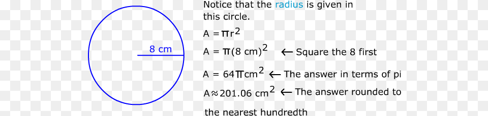 Area Of A Circle Area Of A Circle Formula Example, Nature, Night, Outdoors, Sphere Png Image