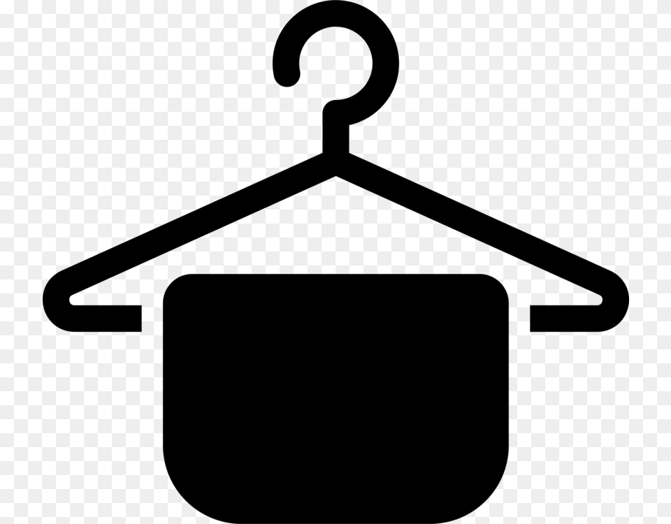 Areasymbolline Hanger With Cloth Clipart, Gray Png