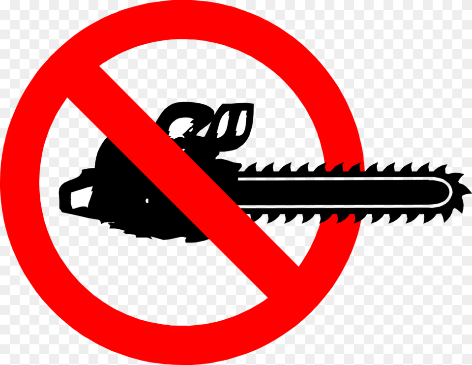 Areatextbrand No Chainsaw Use Sign, Symbol, Road Sign Free Png