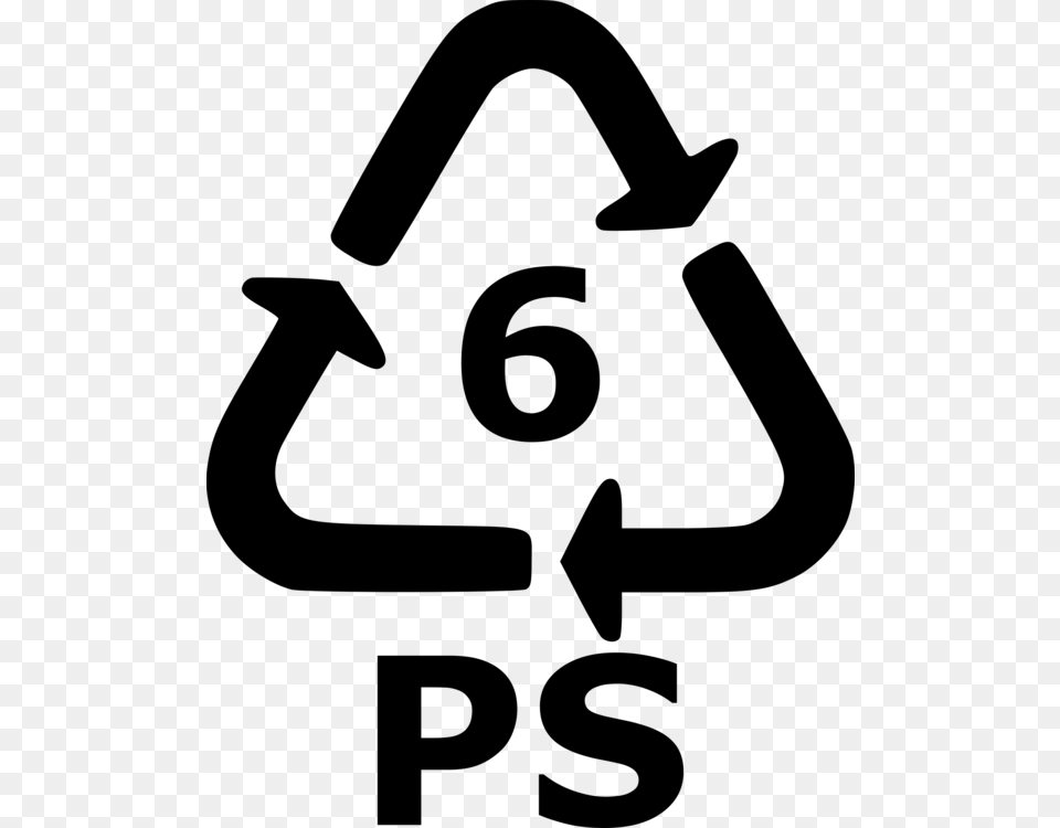 Areatextsymbol Polystyrene Recycling Symbol, Gray Free Png Download