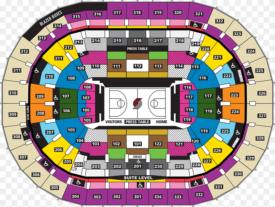 Arena Portland Trail Blazers Seating Chart, Scoreboard, Cad Diagram, Diagram Free Png