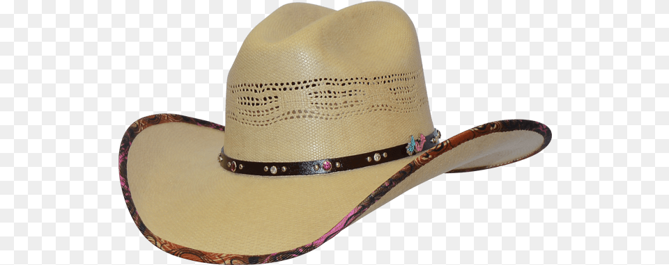 Arena Queen Denver 10 Coronas Bangora Paja Ribeteado Cowboy Hat, Clothing, Cowboy Hat Png Image