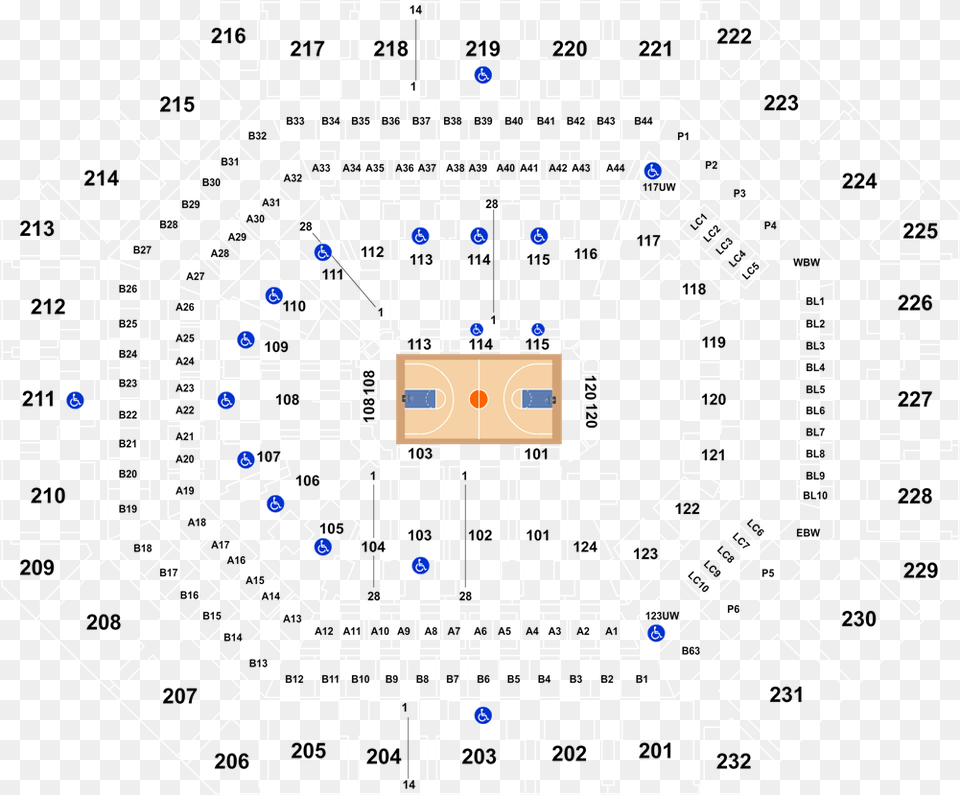 Arena Seating Chart Section 101 Row 5 Talking Stick, Cad Diagram, Diagram Free Png