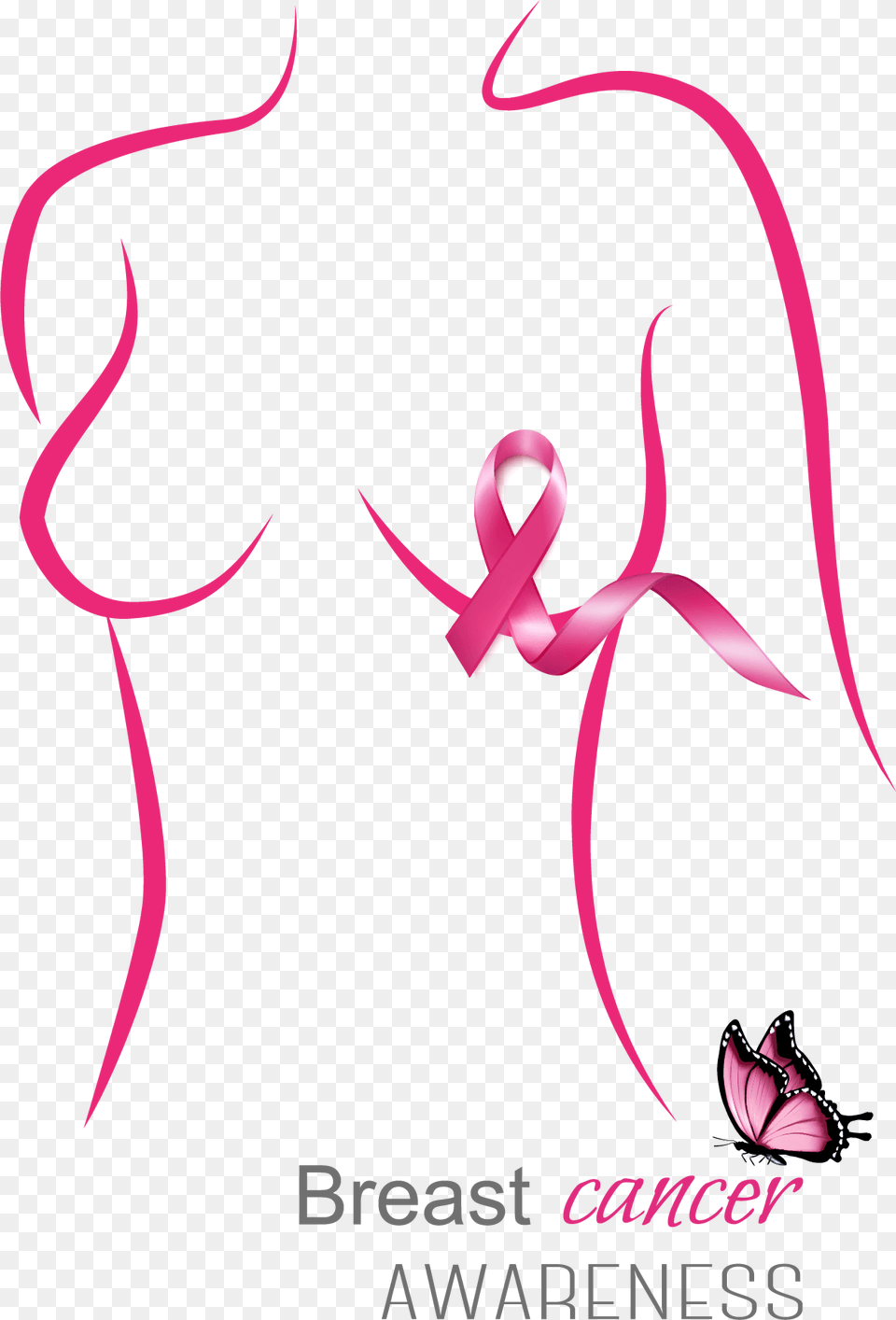Areola Repigmentation Requires Advanced Education And Breast Cancer Awareness Body Outline, Art Free Transparent Png