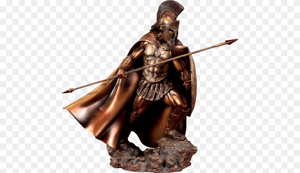 Ares Statue Leonidas I Statue, Bronze, Adult, Person, Woman Png