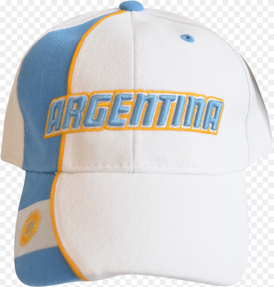 Argentina Cap White Blue Flag Baseball Cap, Baseball Cap, Clothing, Hat, Helmet Png