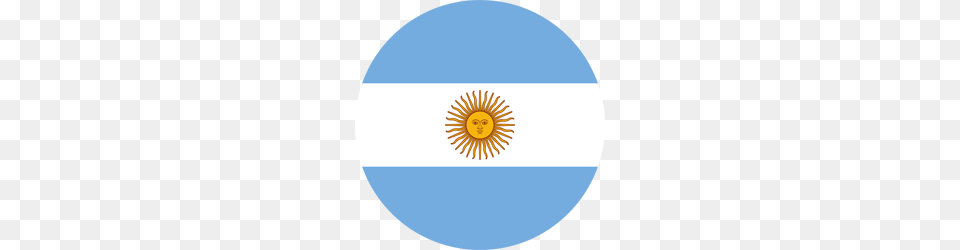 Argentina Flag Clipart, Logo, Disk, Sphere Free Png