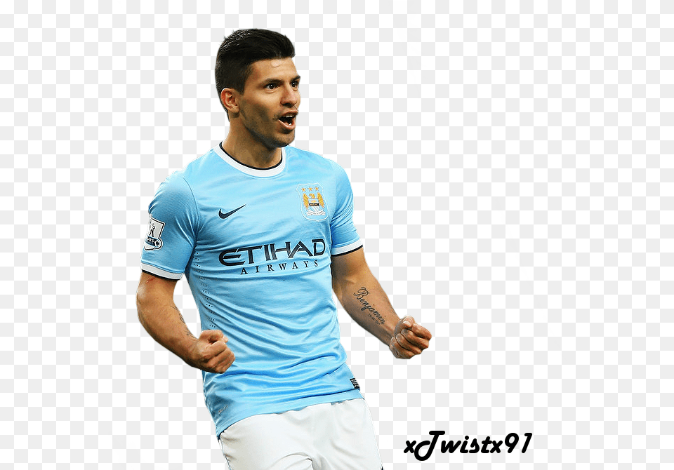 Argentina Man City Aguero Man City, T-shirt, Body Part, Clothing, Shirt Free Transparent Png