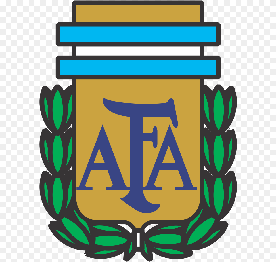 Argentina National Football Team Logo Vector Argentina Argentina Dream League Logo, Jar, Emblem, Symbol, Text Png Image