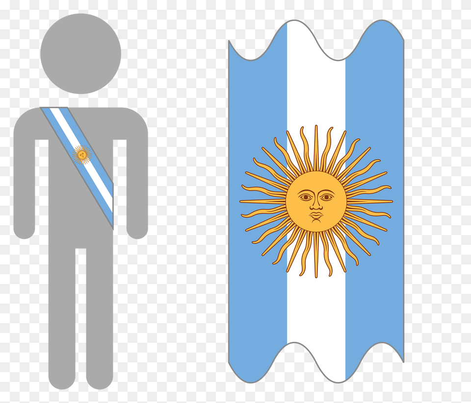 Argentina Presidential Sash Schematic Clipart, Logo, Face, Head, Person Free Transparent Png