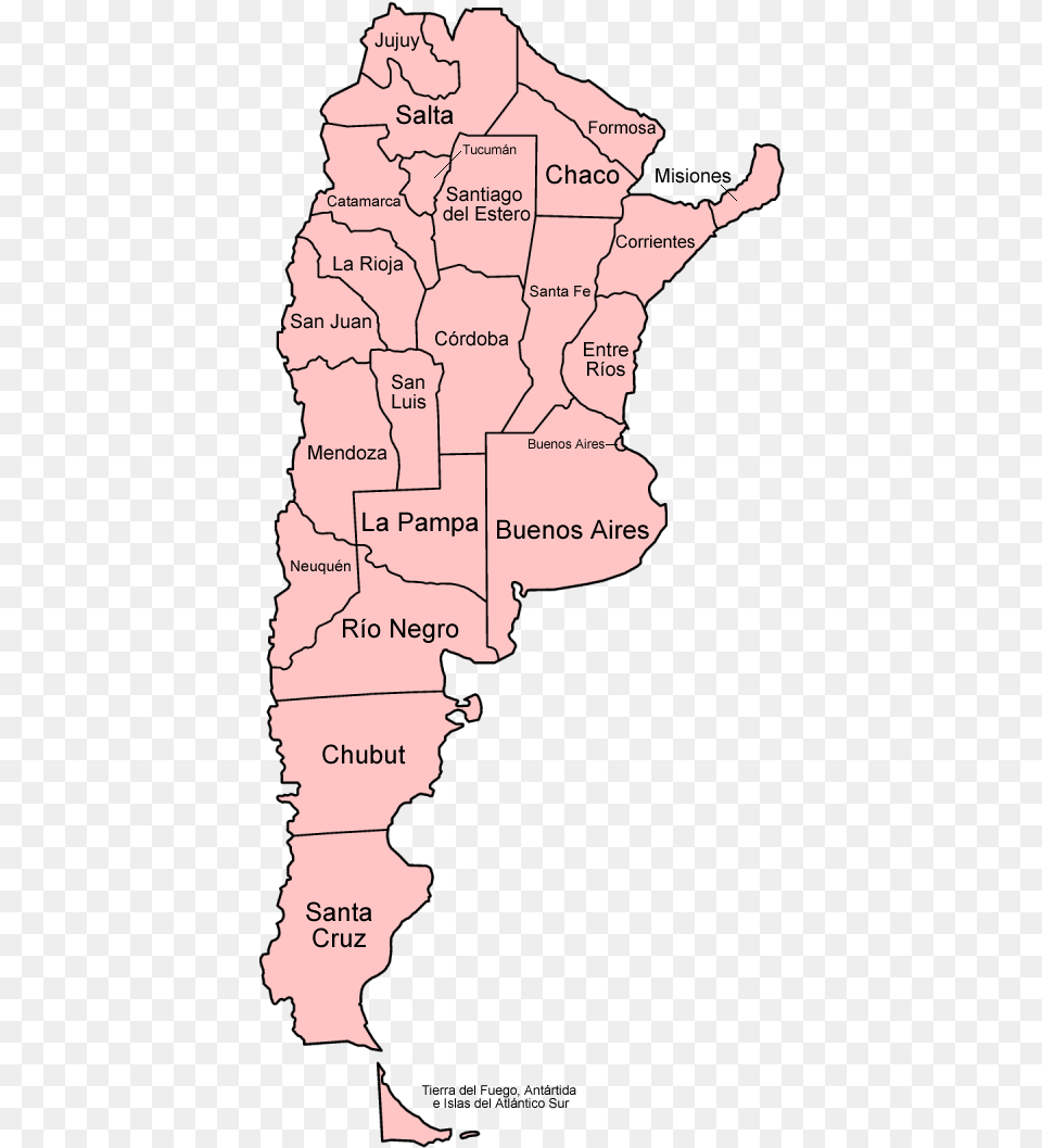 Argentina Provinces Spanish Blank Map Of Argentina Provinces, Atlas, Chart, Diagram, Plot Free Transparent Png