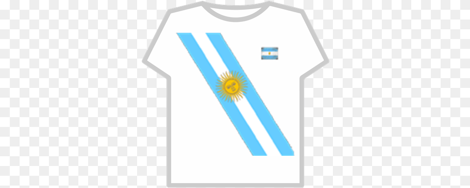 Argentina Sash And Flag Pin Roblox Roblox T Shirt Scar, Clothing, T-shirt Free Png