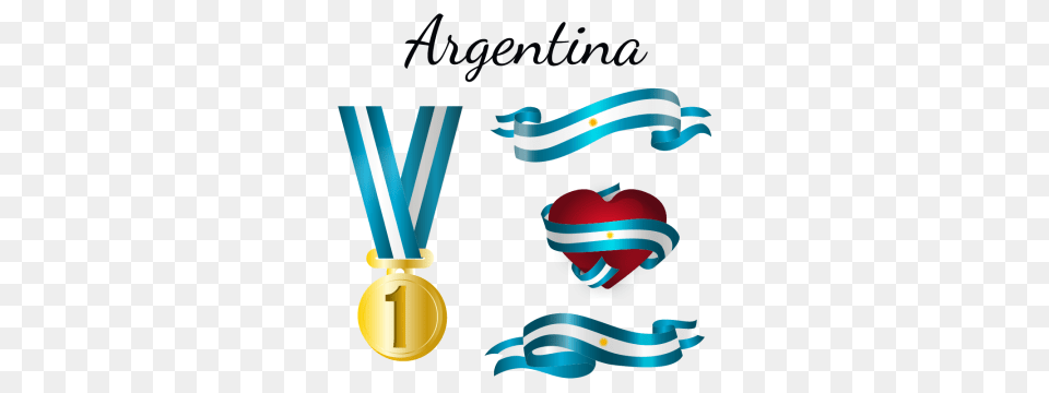 Argentina Vectors And Gold, Gold Medal, Trophy, Dynamite Free Png Download