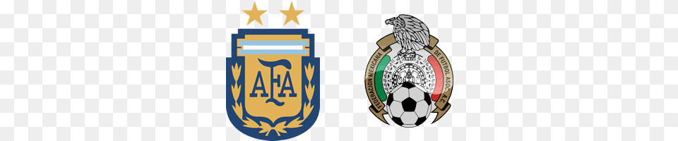 Argentina Vs Mexico Logo Argentina National Football Team, Badge, Ball, Soccer, Soccer Ball Free Png