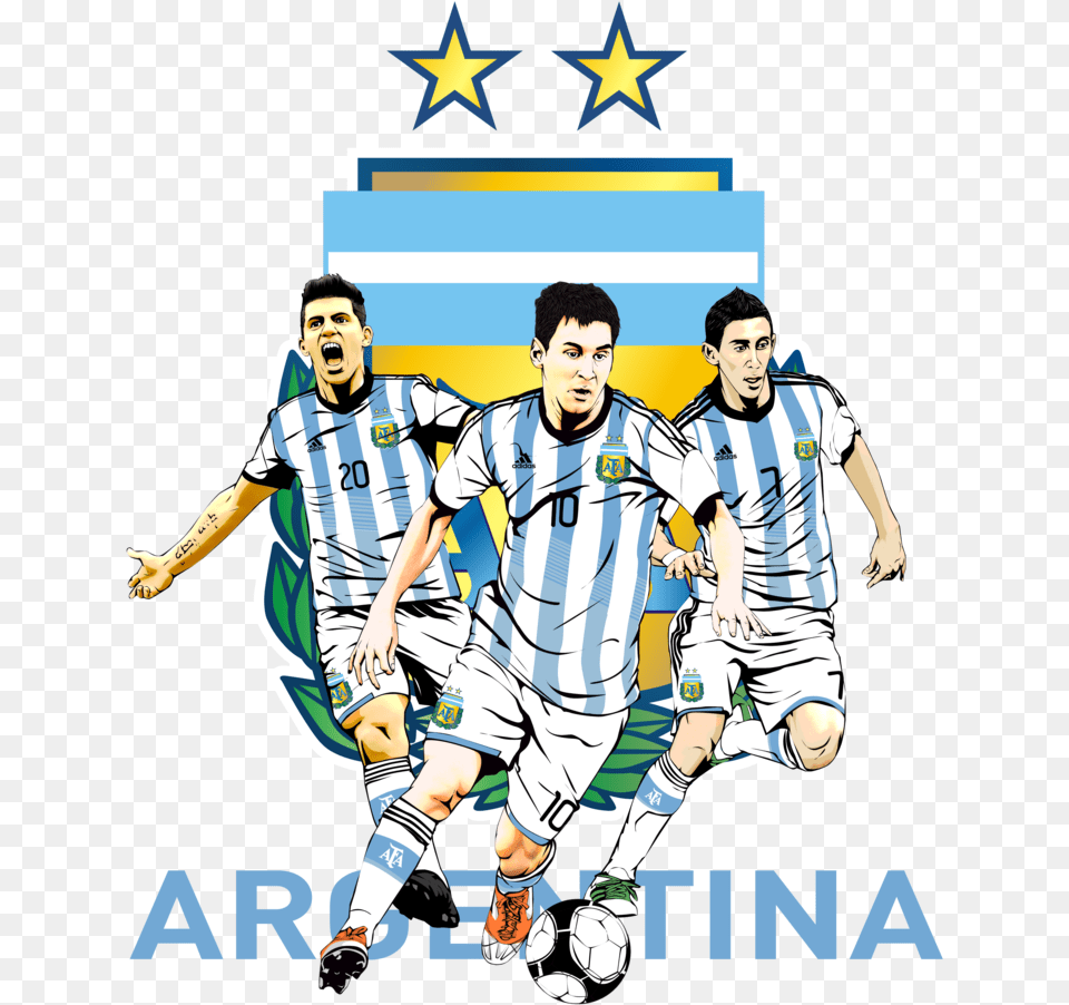 Argentina World Cup Argentina Football Team Cartoon, Person, People, Adult, Soccer Ball Free Transparent Png