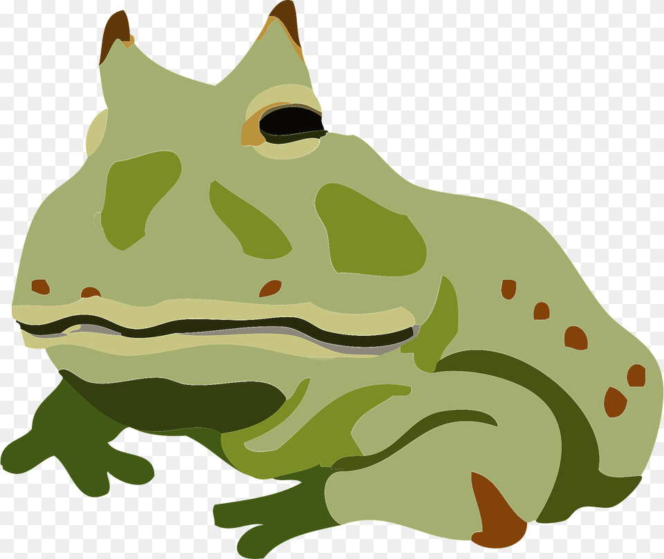 Argentine Horned Frog Clipart, Amphibian, Animal, Wildlife, Bear Free Png