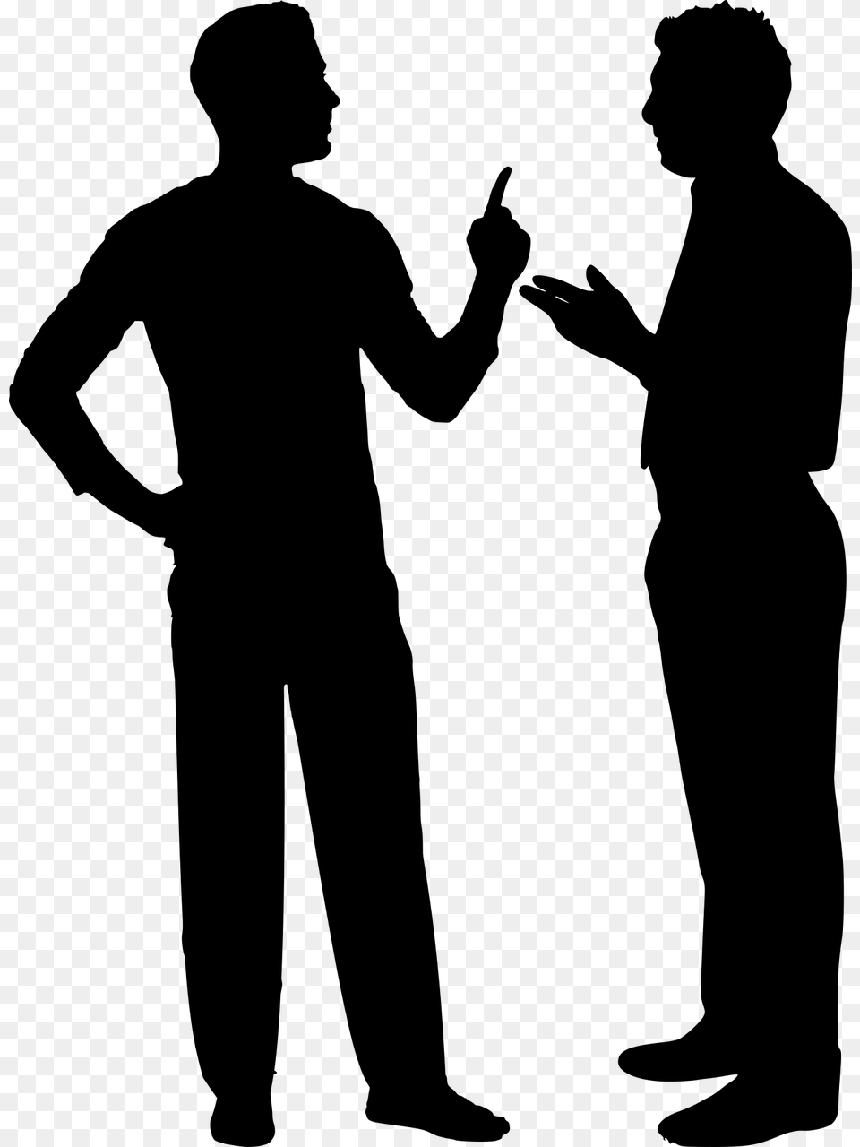 Argument Man Angry Silhouette Confrontation Silhouette Man Working, Adult, Male, Person, Body Part Png