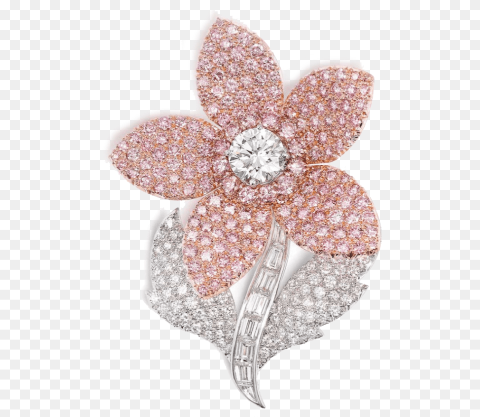 Argyle Pink Diamond Flower, Accessories, Brooch, Gemstone, Jewelry Png