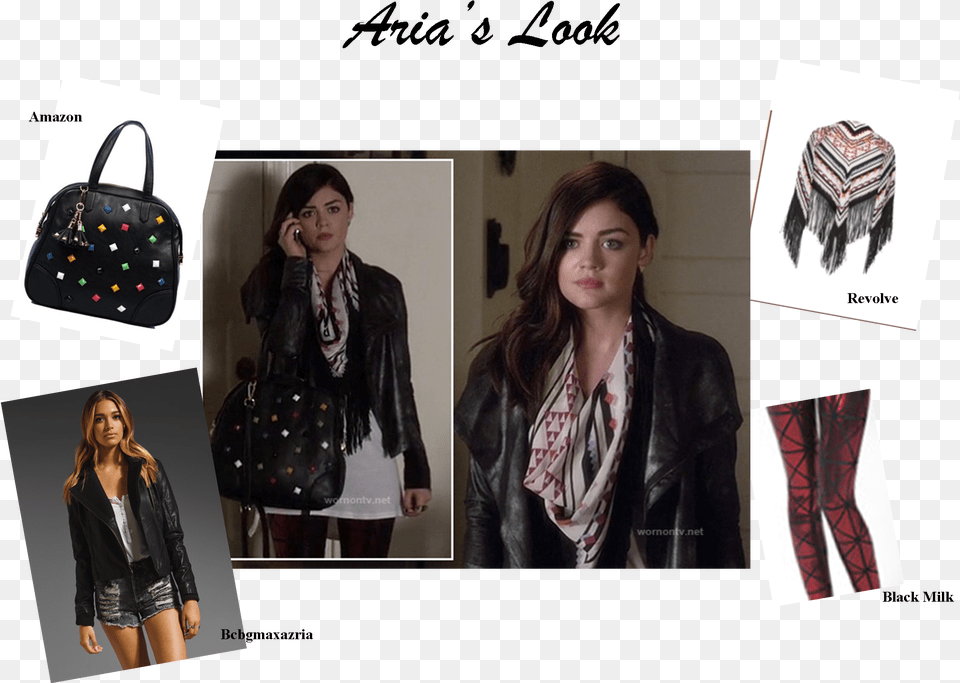 Aria Pll Leather Jacket, Accessories, Purse, Person, Handbag Png Image