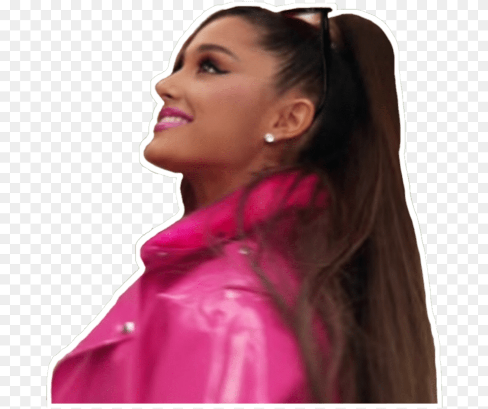 Ariana Arianagrande Thankunext Arianator Pink, Adult, Clothing, Coat, Female Png