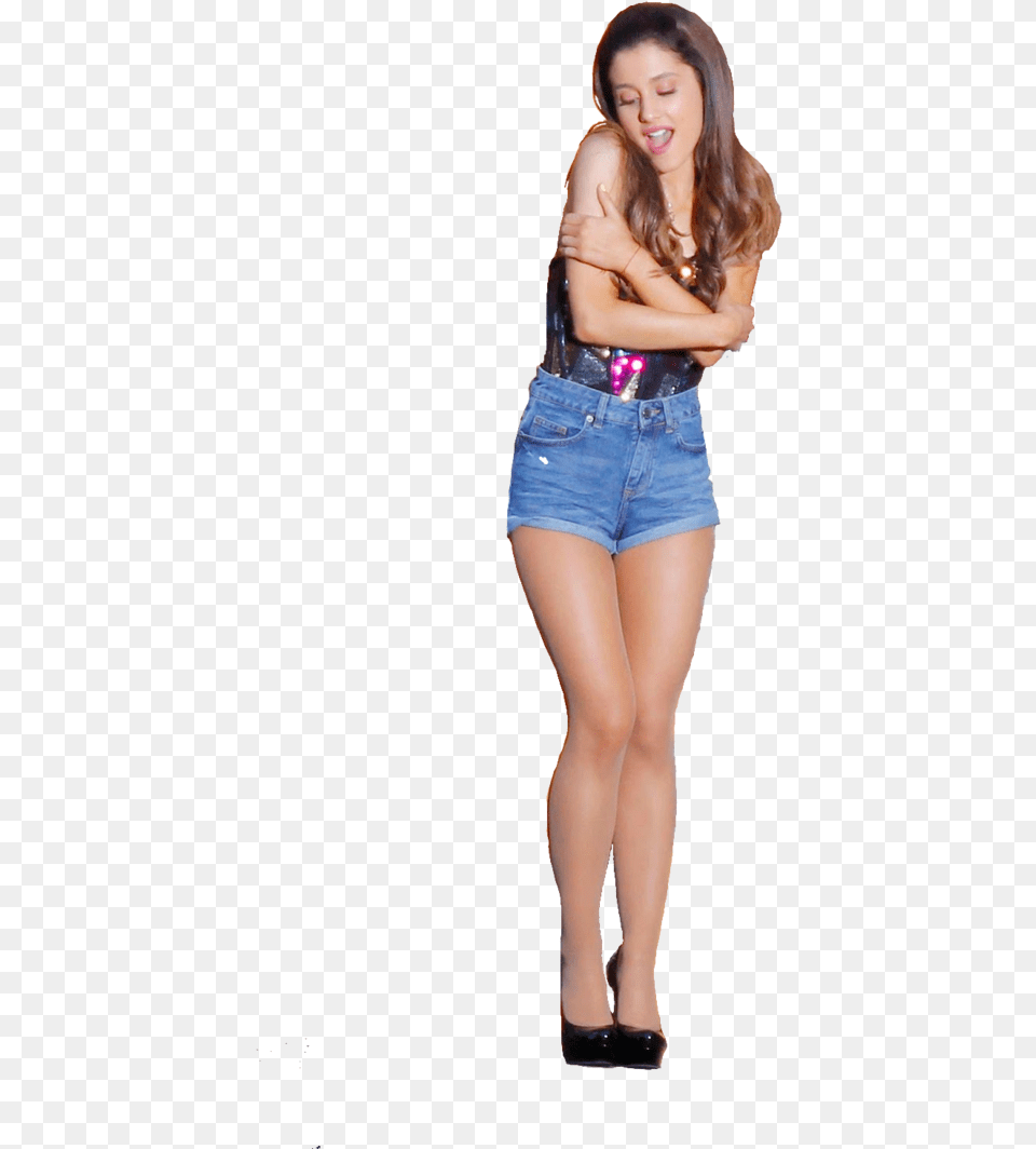 Ariana Grande All Body, Shorts, Clothing, Woman, Adult Png Image