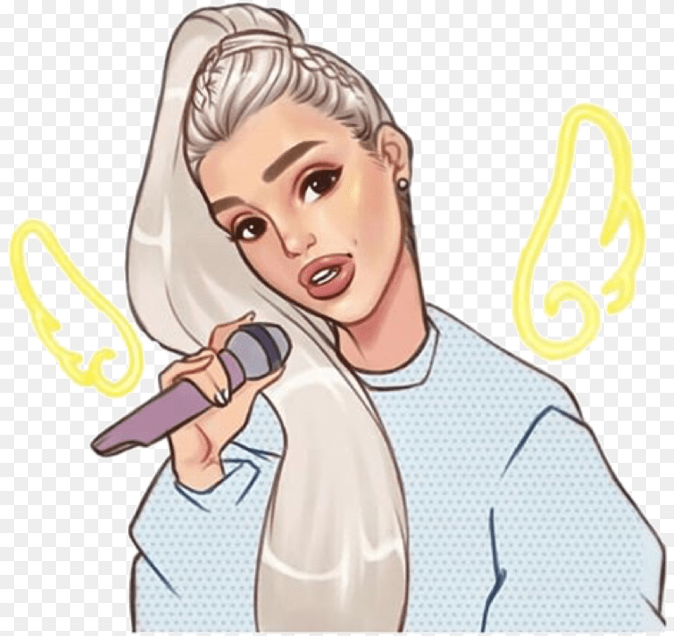 Ariana Grande Blonde Ponytail Drawing Ariana Grande Blonde Ponytail Drawing, Book, Comics, Publication, Adult Free Png Download